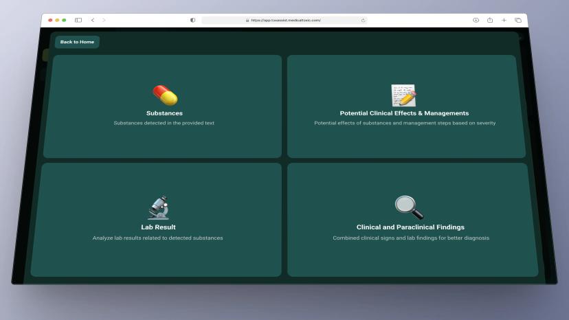 ToxAssist service