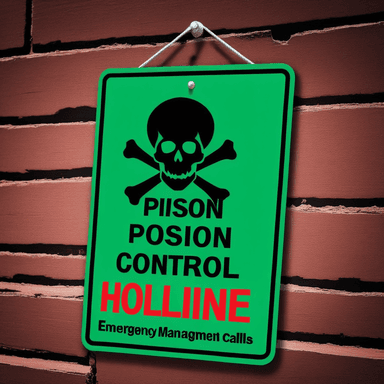 Poison Control Hotline 1-800-222-1222 for emergency poison management calls