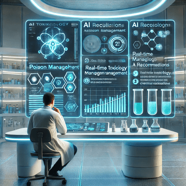 AI-powered technology assisting healthcare professionals in poison management decisions