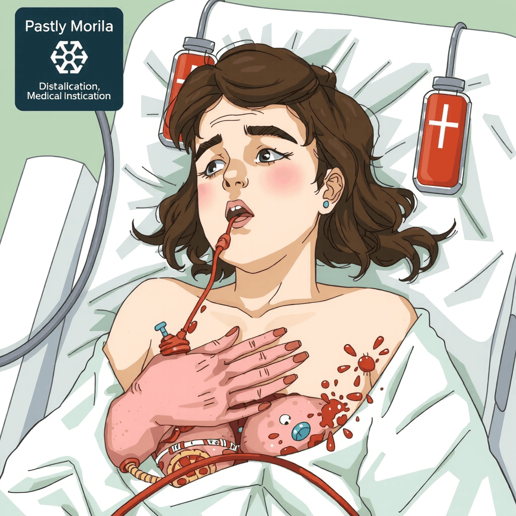 Illustration of pediatric colchicine poisoning treatment using single-pass albumin dialysis, highlighting critical care interventions and toxicology management.