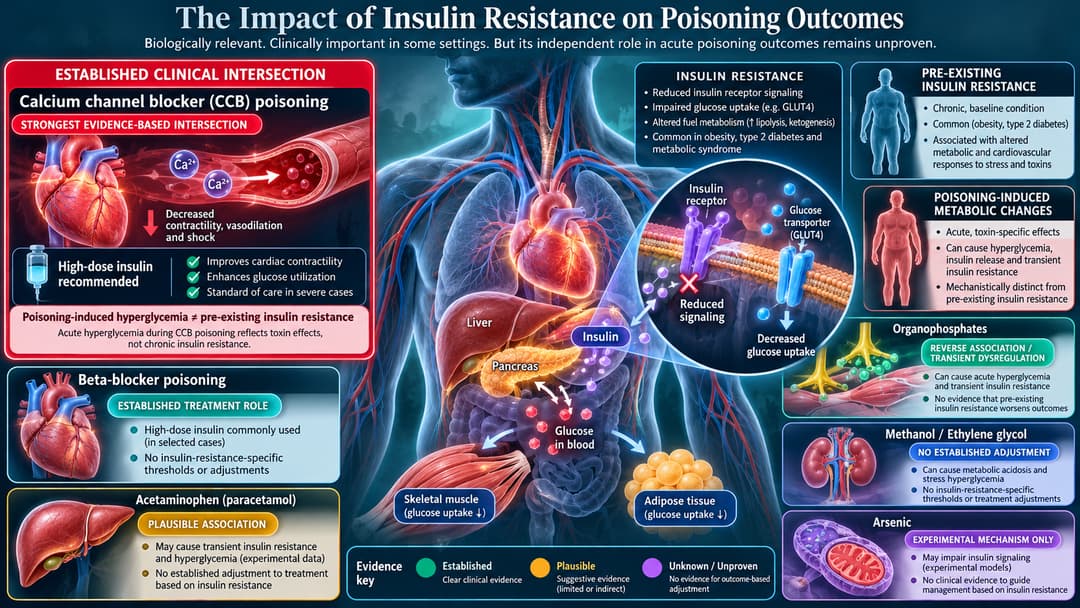 The Impact of Insulin Resistance on Poisoning Outcomes