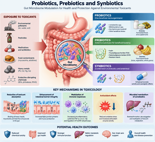 Probiotics and gut microbiome toxicology pathway